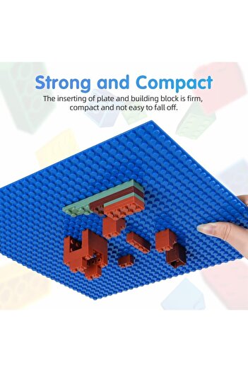erorex Classic Baseplates 4 Pack 25X25Cm Durable Building Plates Bricks Toys Perfect Bricks Wall Mounts