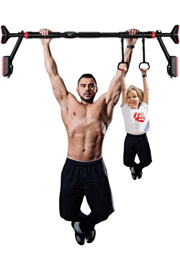 erorex Adjustable Wall Mounted Pull Up Bar Chin Up Bar Dual Security Locking System Comfortable Grip