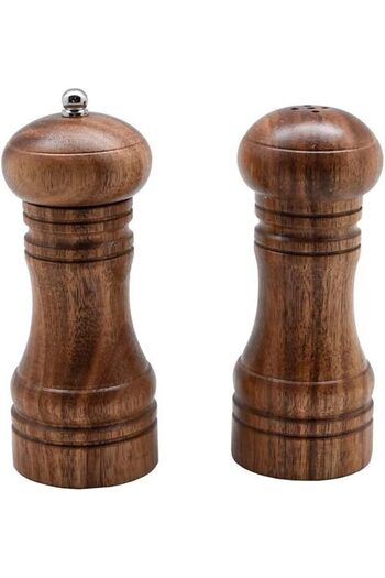 erorex 2 Piece Spice Storage Jar Brown 5.5 X 13.5Cm Sp0465A1+A2