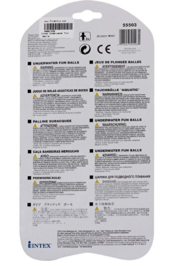 erorex Underwater Swimming/Diving Pool Toy Sinking Fun Balls (3 Pack) Multi Color