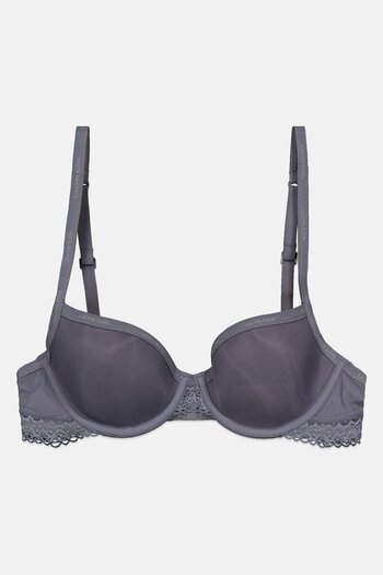 Calvin Klein Women Brand Logo Non Padded Underwire Bra, Grey