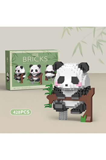 Choice5 W1107 Nobox Creative DIY Assembable Animal Cute MINI Chinese Style Animal Panda Building Block Educat