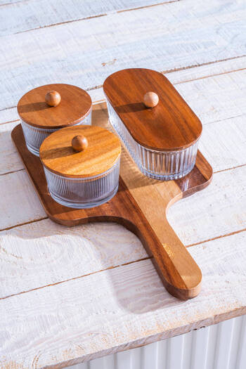 ACAR Gemmy Acacia 3-Piece Presentation Set with Tray