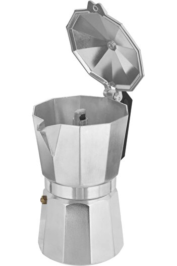 Alsaif Gallery Aluminum Espresso Coffee Maker, 12 Cups, 1200 Ml - Silver