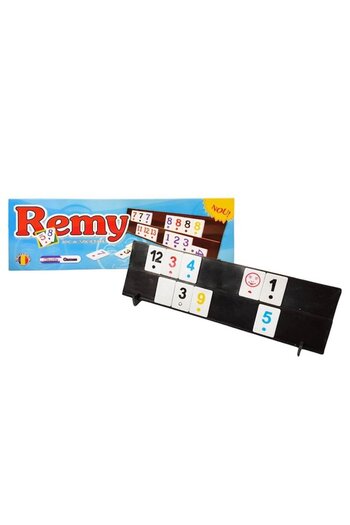OEM Plastic Rummy Set – board game with numbered tiles and stands included, for
