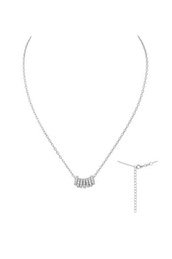 OEM Colier din argint 925 cu dublu lantisor, model Silver Circle - 3.2g