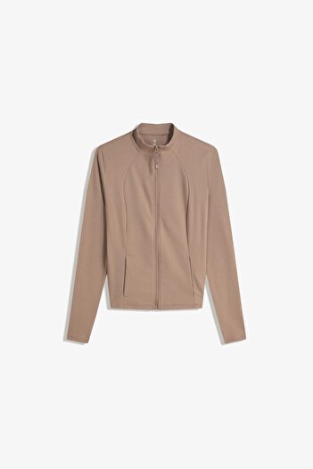 Bershka Quick-dry & breathable zip-up jacket