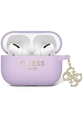 Guess Earphones Case, Guess, Compatible with AirPods Pro 2, Violet