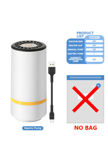 Choice12 Only Pump 3D Printer Filament Vacuum Bag with USB Rechargeable Electric Air Pump, Vacuum Sealing for