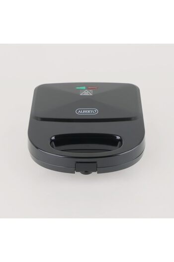 Alberto polypropylene sandwich maker 2-slice die-casing plate black 700W