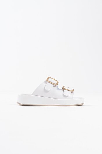 AuroraStore Nare White Skin Slippers
