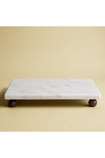 PUDRAM Livor Marble Presentation Plate – Special Design for Kitchen & Tableware (30X15)