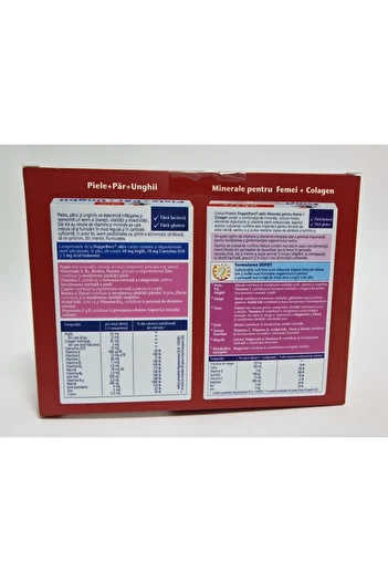 Doppelherz Pachet aniversar Doppelherz, set 2 flacoane, Piele + Par + Unghii, Colagen + Q10, 30 comprimate fiec