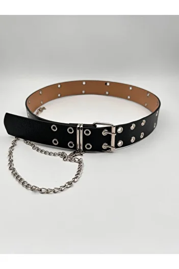 MODAM HİFA Studded Belt Bird Eye Women's Belt Dress Belt Shirt Belt Pants Belt Classic Belt