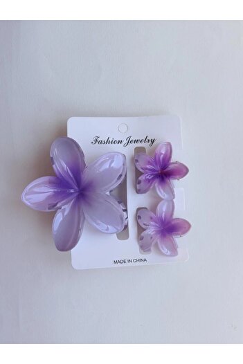 Reorah Collection Hibiscus Buckle Set Purple