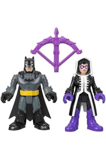 FISHER PRICE DC Super Friends Batman & Huntress Figure Set for Preschool Kids Ages 3 to 8 Years