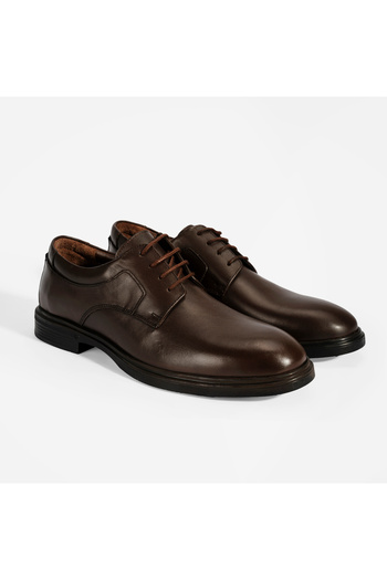 Desa Men's Brown Classic Leather Shoes
