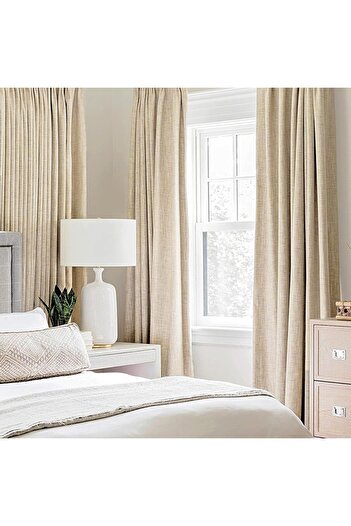 MIULEE 100% blackout decorative curtains, Miulee, 140x175cm set of 2, grey-brown