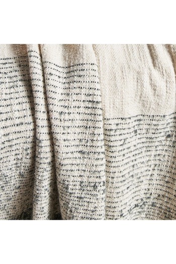 Home Centre Ascott Stripes Cotton Throw - 130x170 cm