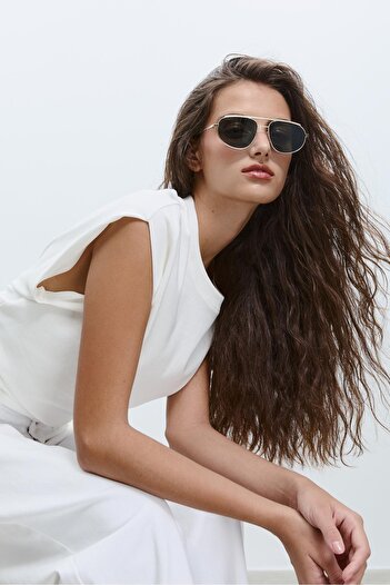 Stradivarius Metal sunglasses