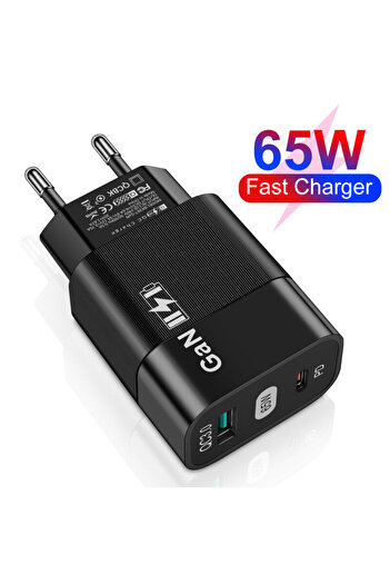 Techsuit Încărcător de perete GaN 65W pentru tabletă Techsuit, negru, CHPD131