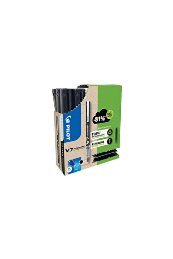 Pilot Set de 10 roll-on-uri Begreen V7 0.7 negre + 10 seturi x 3 rezerve