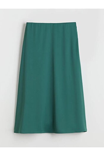 LC Waikiki Lcwaikiki Classic L Elastic Waist A-Line Satin Skirt (W5)