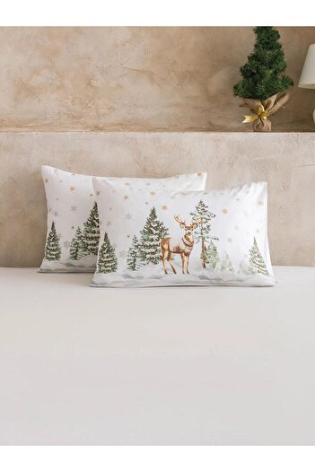 LC Waikiki Lcw Home New Year Themed Pillowcase Set of 2 50X70 cm (W5)