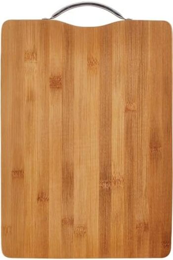 Alsaqer Premium Bamboo Cutting Board, Size (34x24 cm), Wooden Chopping Board Kitchen Cutting Board W