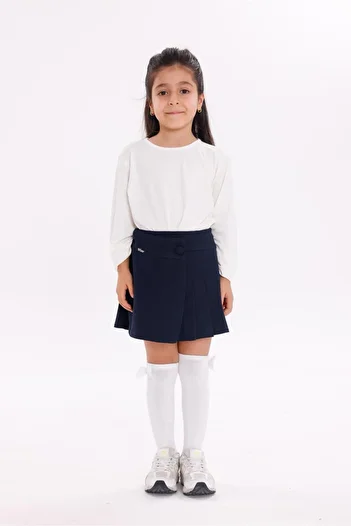 WİENS KİDS Girl's School Shorts Skirt