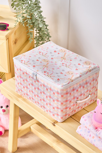 Serstil Little Sun Series Mini Pouch - Zippered Children's Room Organizing Fabric Storage Organizer 30X22X18Cm