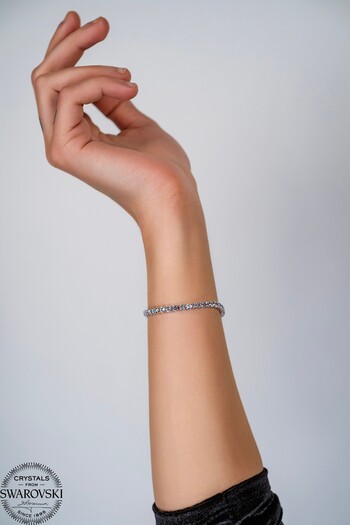 Swaroski Zirconia Stone Steel Evil Eye Bead Bracelet |   Protector and Bringer of Luck