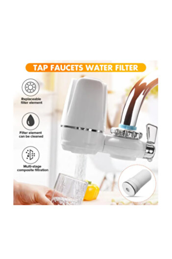 Generic Household Kitchen Faucet Water Filter Cartridge – Washable Ceramic Purifier for Clean Drinking Water