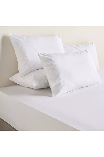 Home Centre طقم ملاءات سرير كينج من 6 قطع من قطن تينسل العضوي بكثافة 200 خيط - 180 × 205 سم