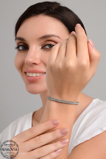 Swaroski Zirconia Stone Steel Heart Bracelet |   The Symbol of Love and Elegance