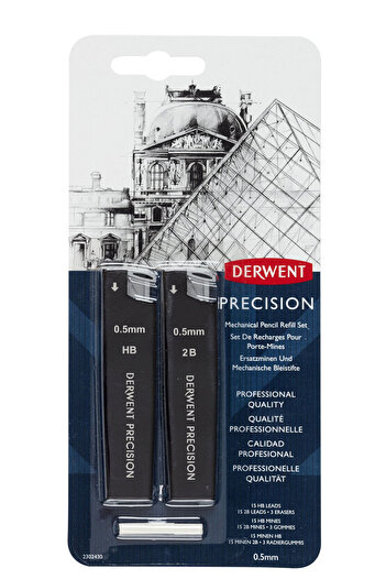 Derwent Professional 0.5 mm HB mechanical pencil with eraser and refills included