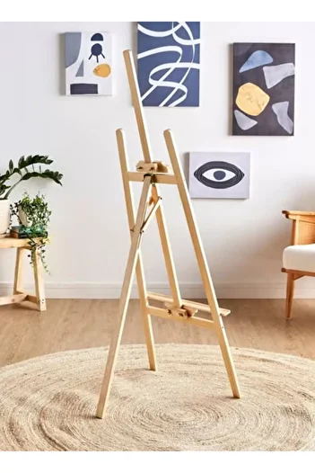 Taimi Wooden Drawing Stand Beige 1.75m