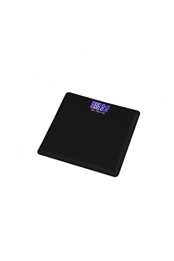 Floria Electronic bathroom scale, maximum 180kg, made of tempered glass, black ZLN1971