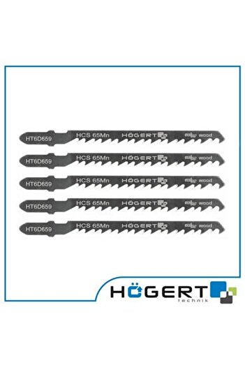 HOEGERT Set 5 pieces blades for electric saw, HOGERT 6 TPI, 100 mm / HT6D659 HT6D659