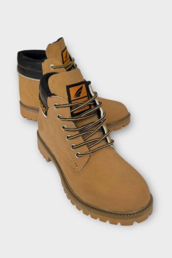 Liger Unisex Winter Cold-Proof Non-Slip Sole Casual Lace-Up Boots Camel