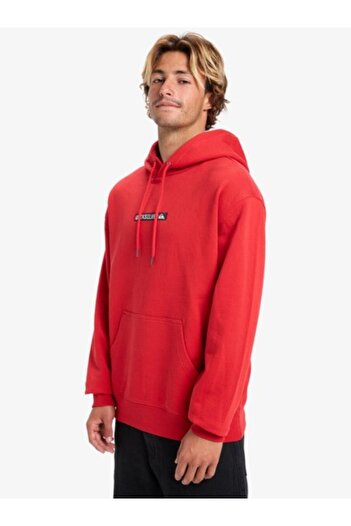 Quiksilver Dna Hoodie Salsa - Solid Men's Sweatshirt Eqyft05121-Rzm0