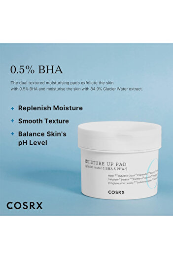 Cosrx One Step Moisture Up Pad - 70 pieces