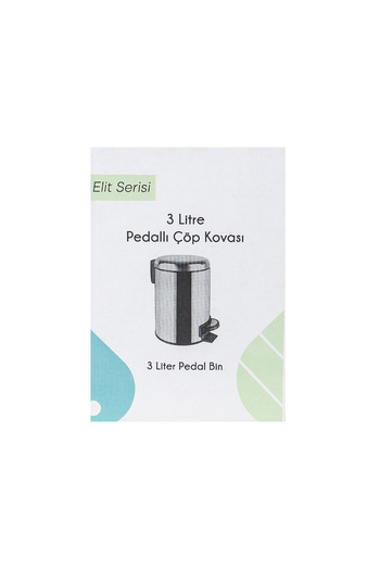 OEM Trash bin, 3 liters capacity, stainless steel, with pedal ZLN4551