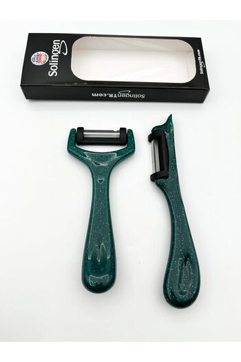 Solingen Original Ritter Yan and Sapan Peeler Set of 2 Green