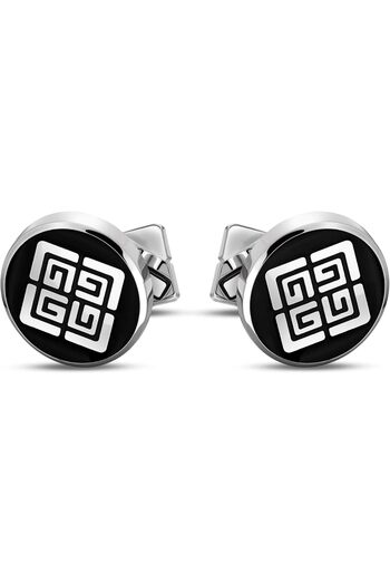 Guy Laroche Charlie.2 Black and Silver Cufflinks for Men