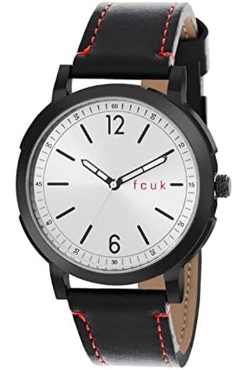 Fcuk Analog Silver Dial Men's Watch-FK00010C, Silver