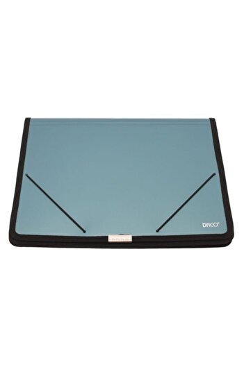 daço Folder with Elastic and Gusset, Color Green, Material Plastic, Gusset 7 cm