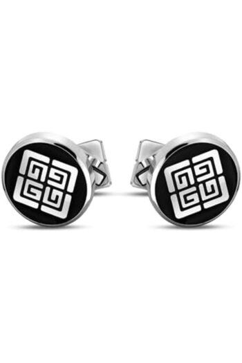 Guy Laroche Charlie.2 Black and Silver Cufflinks for Men