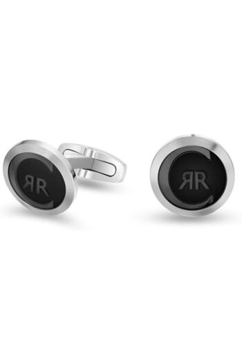 Cerruti 1881 Paolo Grey Stainless Steel Cufflink for Men
