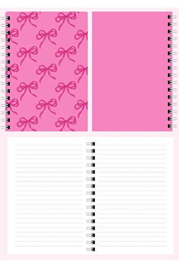 Panda A5 Spiral School Notebook 80 Sheets Set of 4